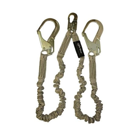 ELK RIVER Elk River 35487 1.5 in. x 6 ft. Flex-NoPac EA Lanyard Twin Leg AL Zsnap Hook AL Zrebar Hook 35487